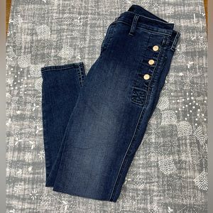 J Brand Denim Jeans with Side Buttons